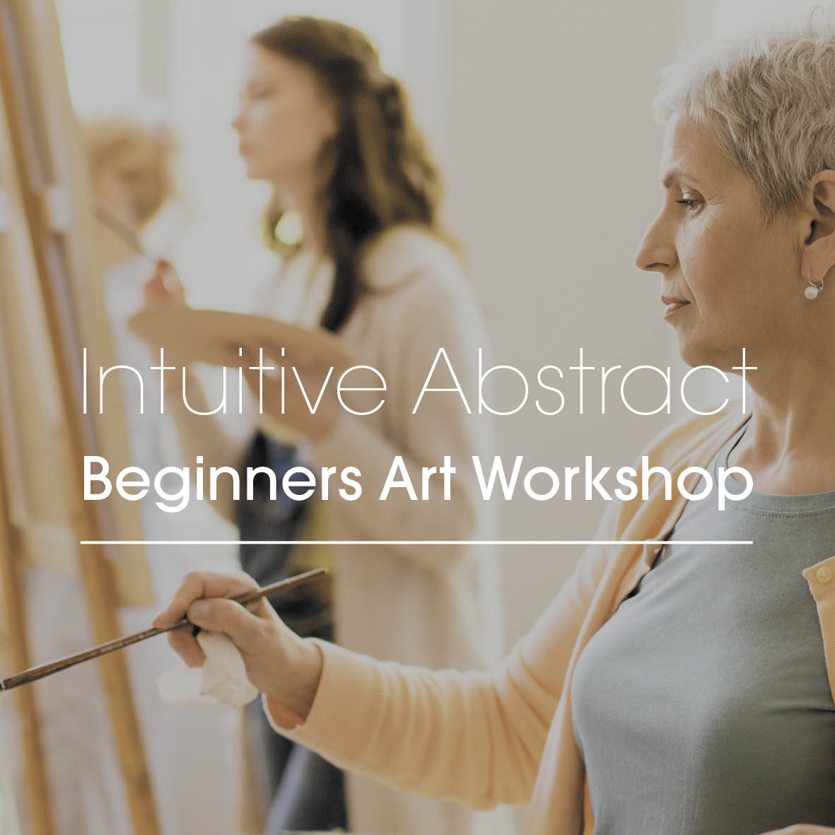 Abstract painting workshop for beginners. Melbourne workshop. Learn to paint with professional artist Jo Carroll.