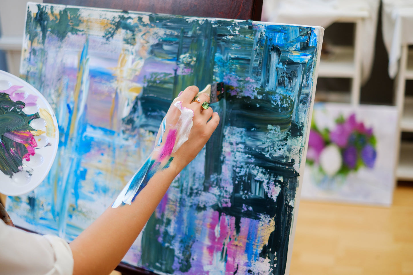 Intuitive Abstract Painting - Open Studio Session