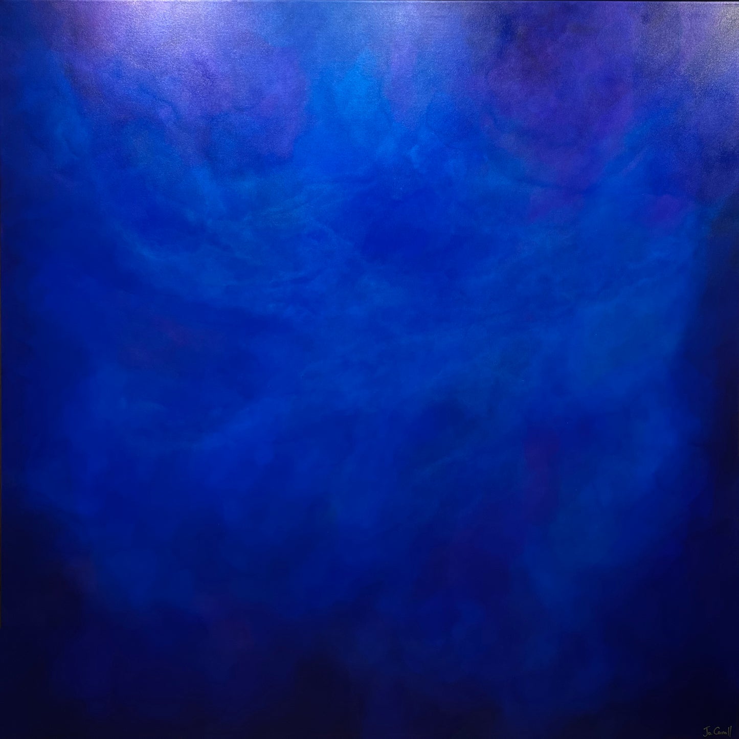 "Cosmic Luminescence" exudes a sense of calmness and serenity that transcends the ordinary. The royal blues evoke the depths of the night sky, while the purples hint at the mysteries of the cosmos, creating a harmonious composition that soothes the soul and uplifts the spirit.