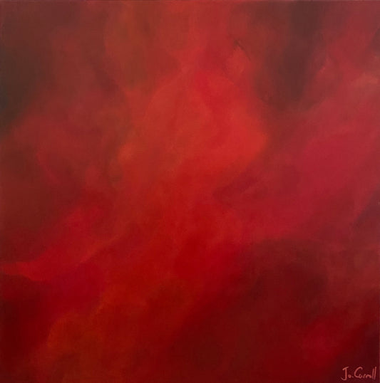 red artwork expressing love, passionate art, romantic artwork, desire and longing painting, vibrant red art, emotive expression artwork, fiery embrace of love, captivating red masterpiece, intense desire painting, passionate ode to love.
