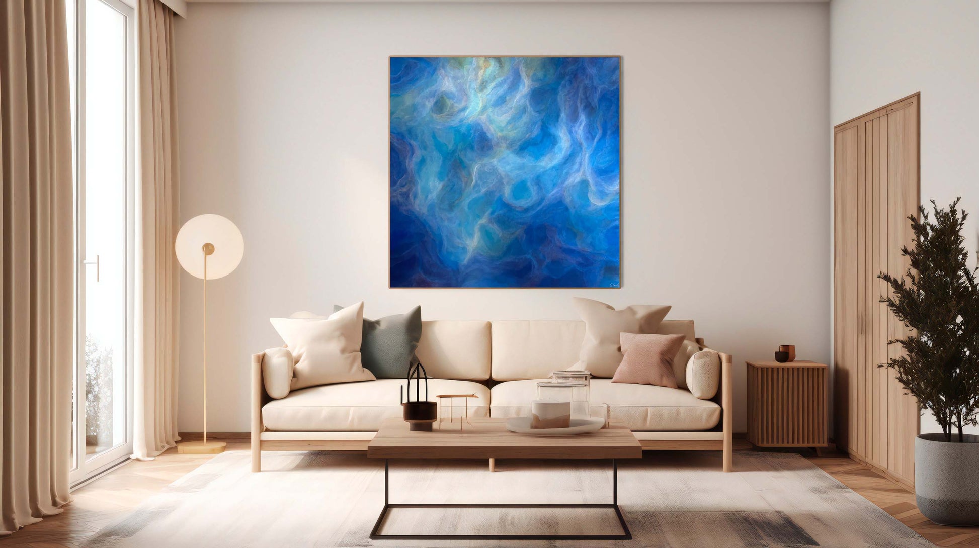 Calming artwork Tranquil abstract art Serene color harmony Relaxing color palette Meditative artwork Abstract artistry Rhythmic movement Exquisite harmony Contemplative painting Natural world inspiration Transformative power of art Harmonious composition Ethereal color symphony Inviting color tones Timeless masterpiece