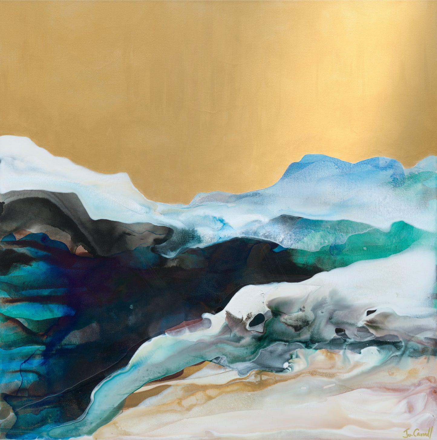 Aureate Tide - Limited Fine Art Print on canvas