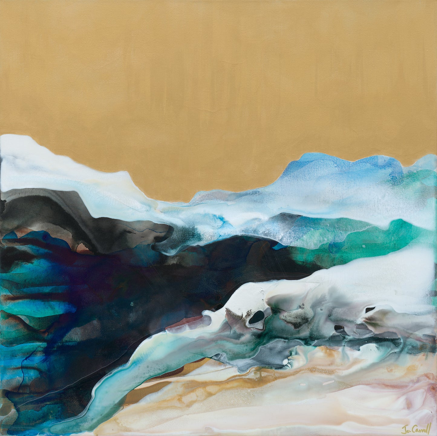 Aureate Tide - Limited Fine Art Print on canvas