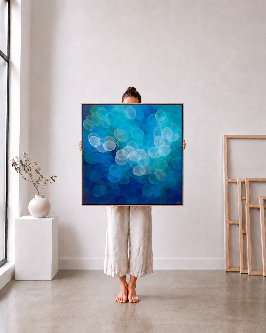 Lumin Tide - Limited Fine Art Print on metallic canvas
