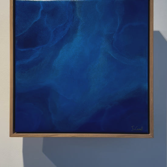 Calm, tranquil, blue abstract artwork. Australian artist.