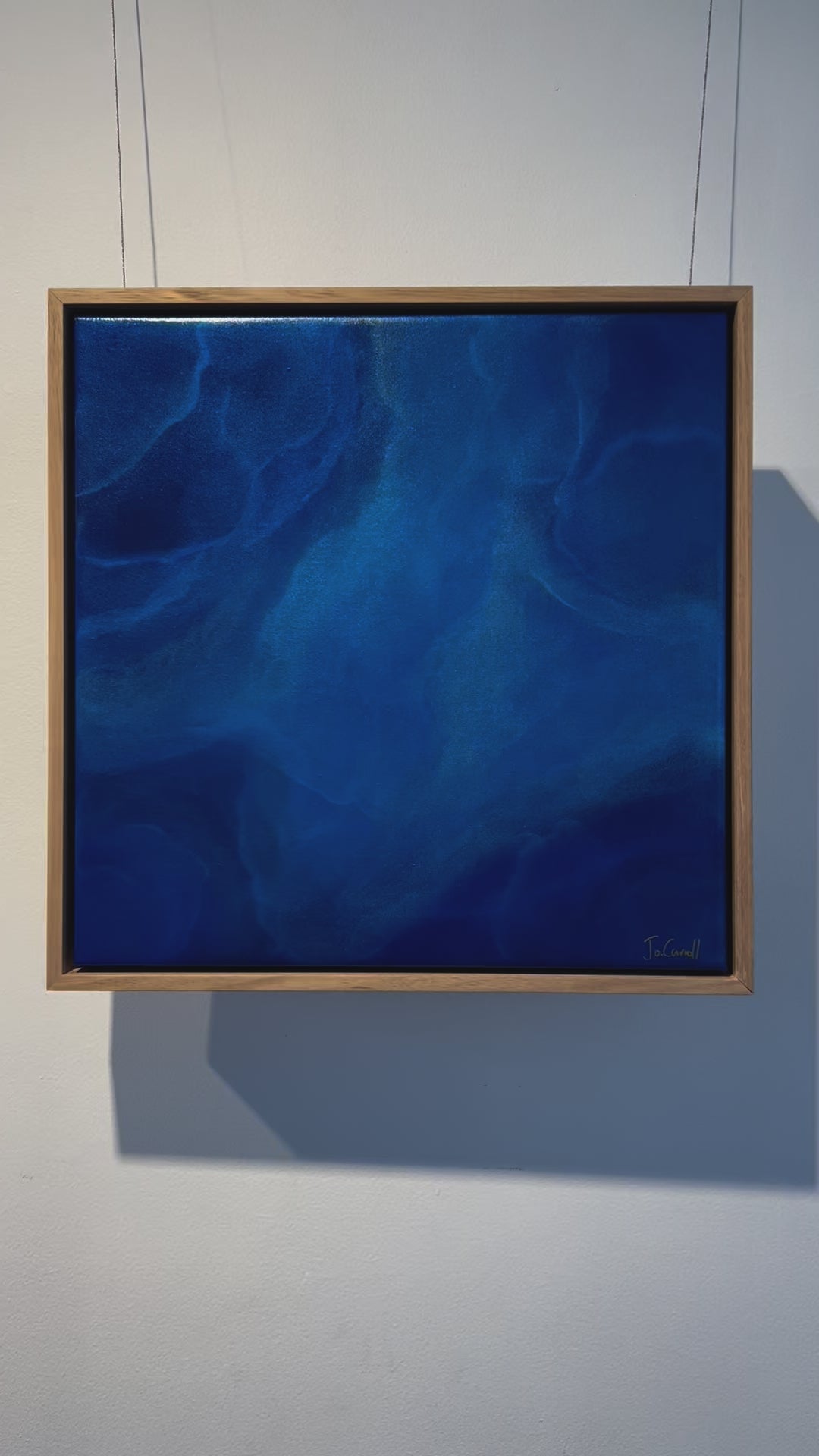 Calm, tranquil, blue abstract artwork. Australian artist.